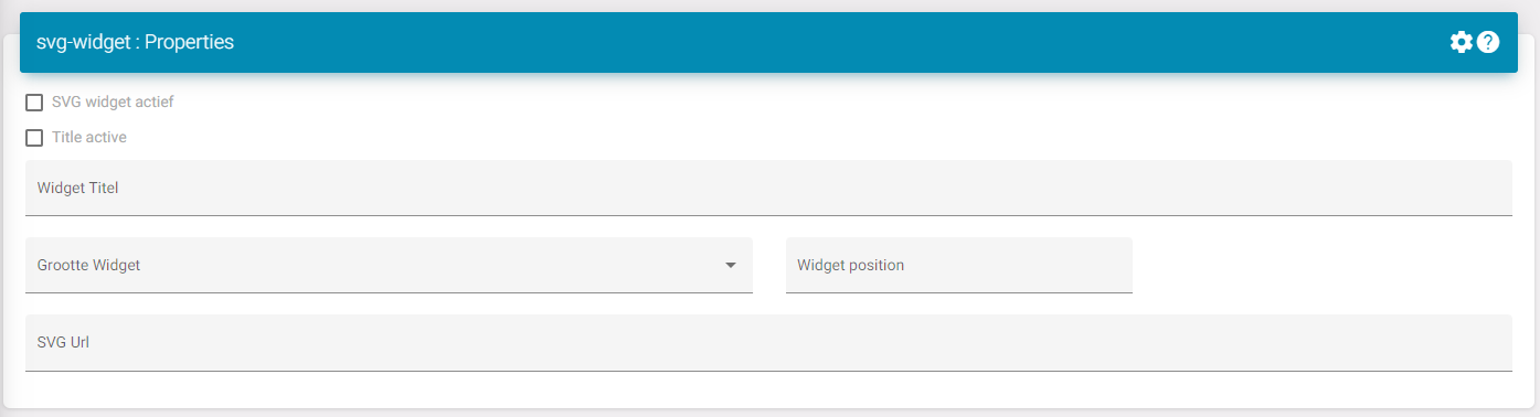 Classic SVG Widget settings